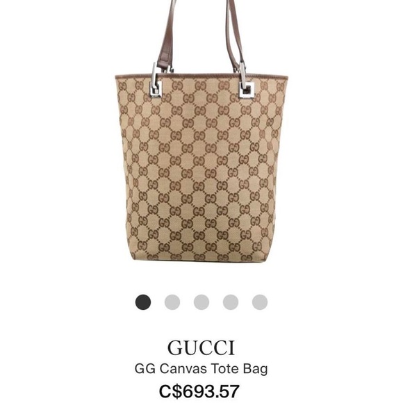 Authentic Vintage Gucci Bucket Tote - Picture 3 of 4